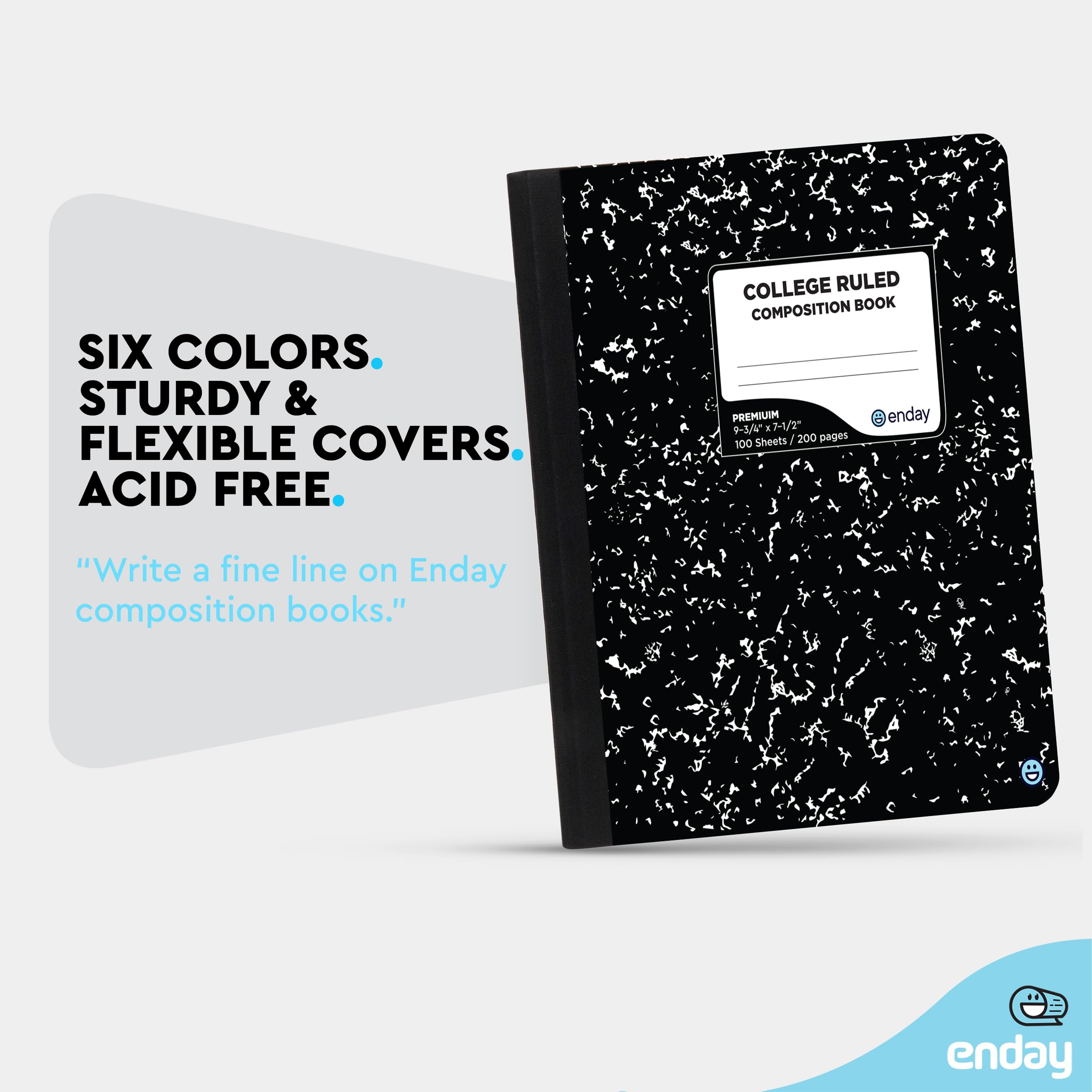 Premium Black Marble Composition Notebooks - 48 Pack College Ruled Hard Cover Lined Journals, 100 Sheets Bulk Notebooks for School, Office & Journaling | Durable Writing Books for Students, Professionals & Note Taking