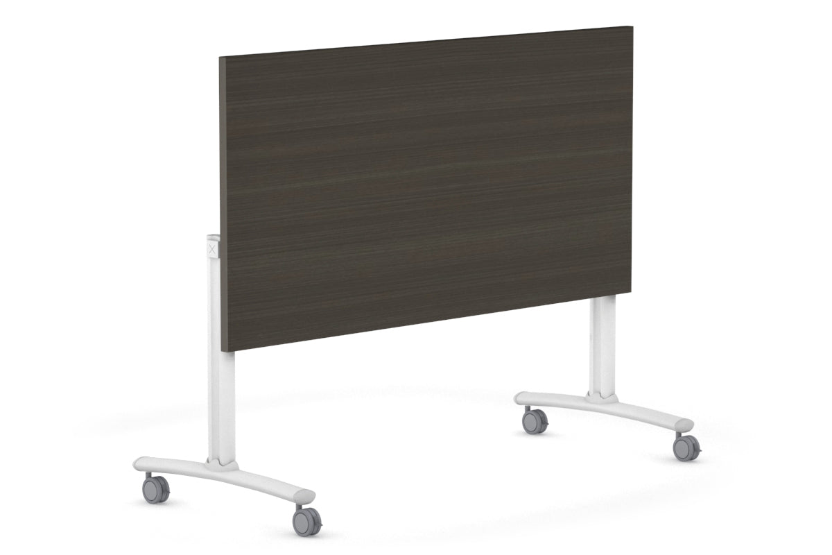 Folding Flip Top Mobile Meeting Room Table with Wheels - 1600L x 700W Domino Style - Perfect for Office, Conference Rooms & Home Workspaces