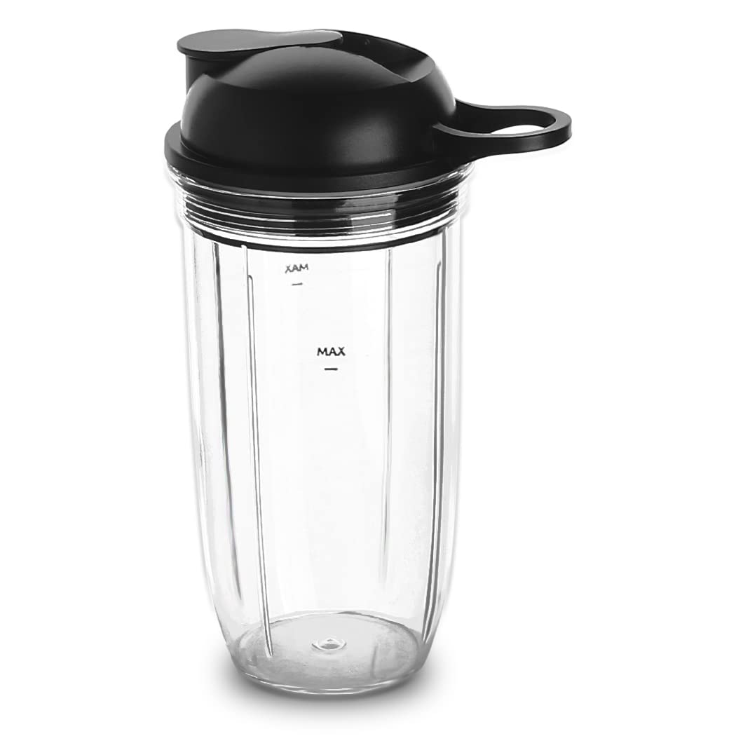 NutriBullet Replacement Cup with To-Go Lid - Compatible with NutriBullet Pro 1000 & Select 2.0 (24oz) - Perfect for Smoothies, Protein Shakes & On-the-Go Blending