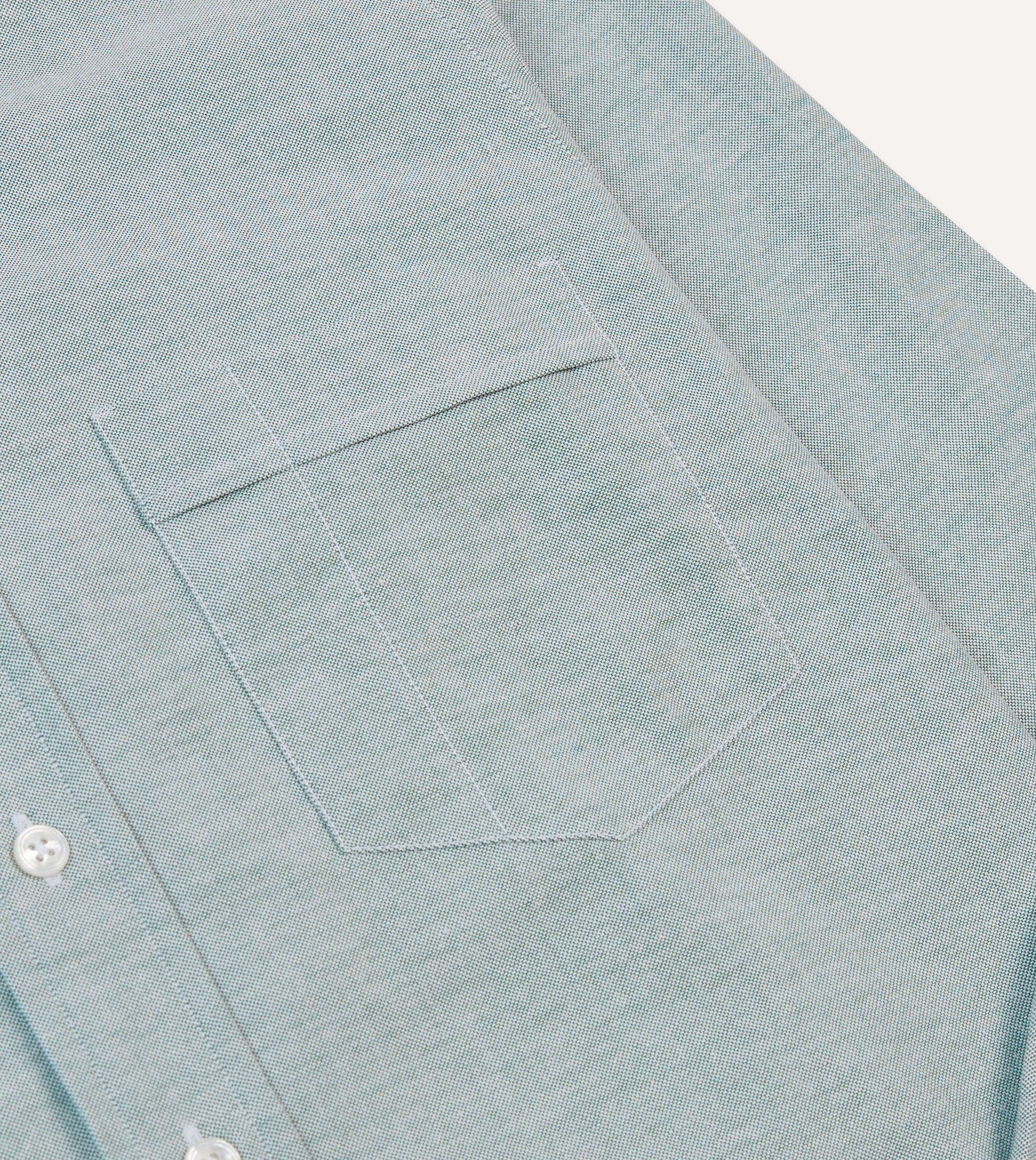 Premium Green Cotton Oxford Button Down Shirt for Men - Comfortable Casual & Business Wear - Perfect for Office, Travel & Outdoor Activities