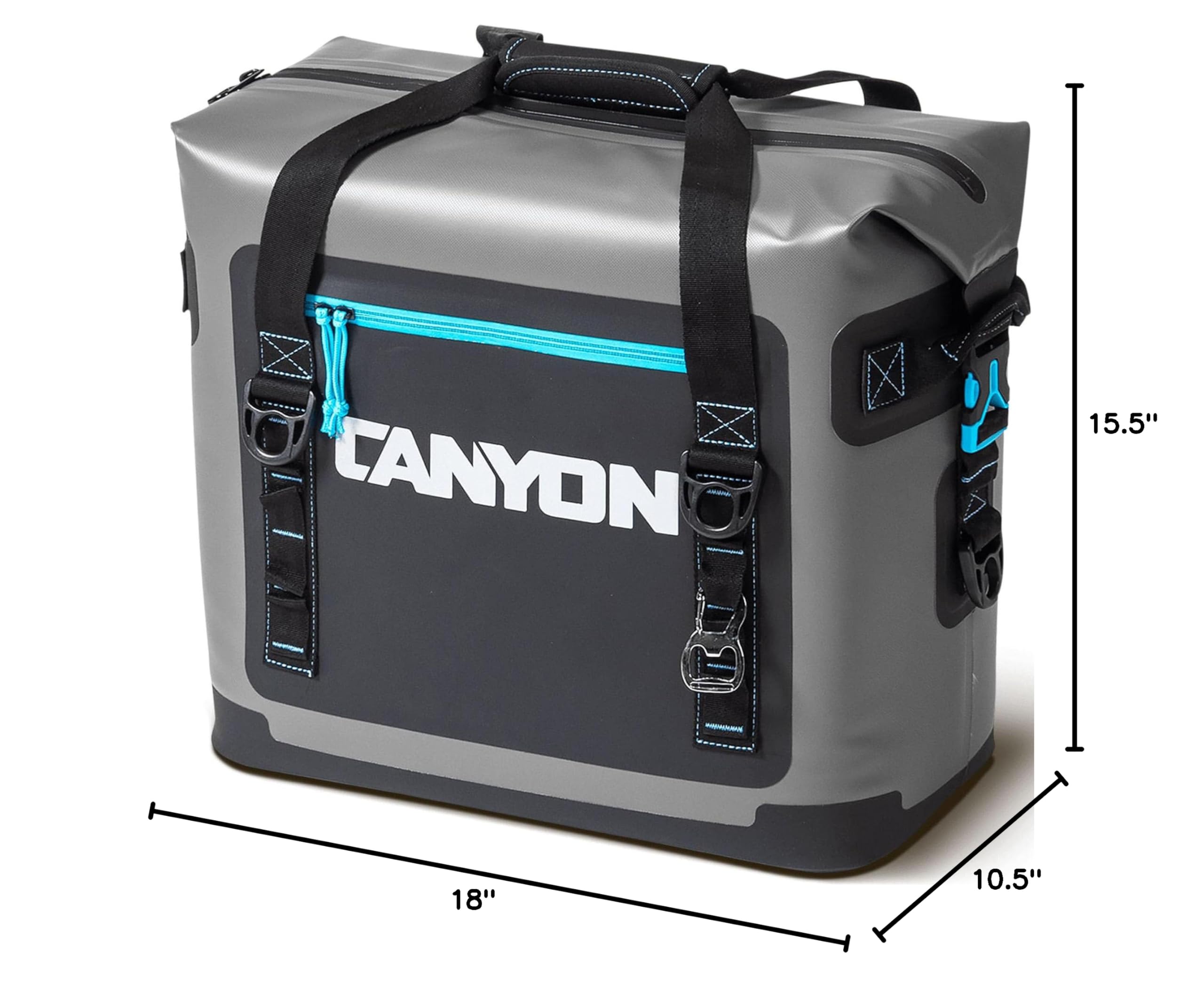 Canyon Coolers Nomad 20 Soft Cooler - Lightweight Insulated Cooler Bag for Camping, Beach, Picnics & Outdoor Adventures - Blue
