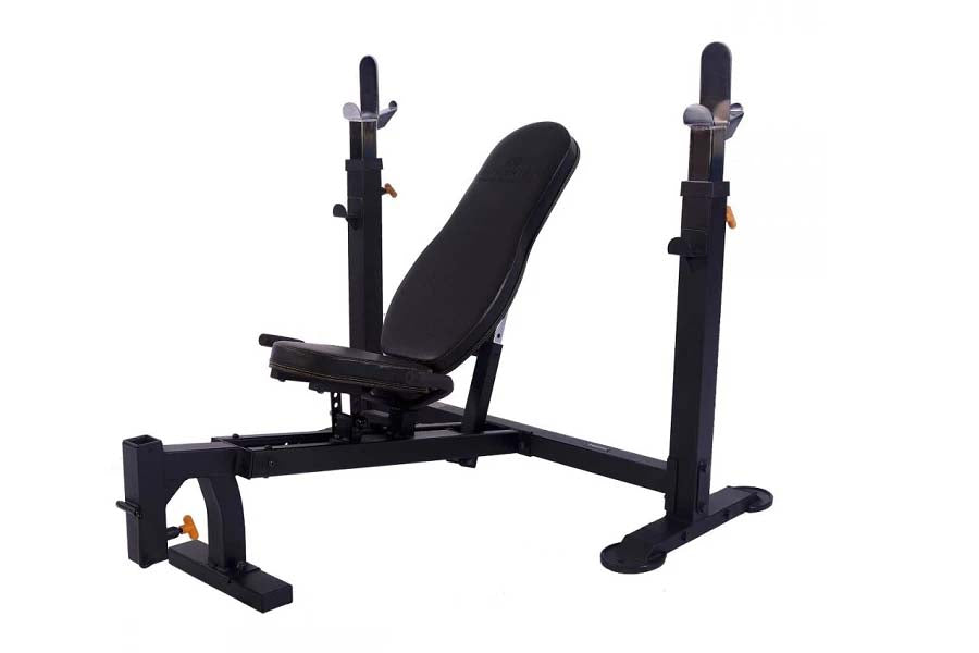 Powertec Workbench Olympic Bench - Heavy Duty Weight Bench for Home Gym Strength Training - Perfect for Powerlifting, Bodybuilding & CrossFit Workouts