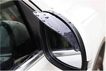 Universal Dark Smoke Car Side Mirror Visor - Rainproof Rear View Mirror Cover for Enhanced Visibility in All Weather Conditions - Perfect for Rainy Days and Night Driving