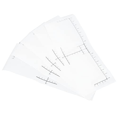 Eyebrow Ruler for Perfect Symmetry - Disposable Eyebrow Measurement Tool with Scale for Precise Shaping | Ideal for Salon, Home Grooming & Makeup Artists