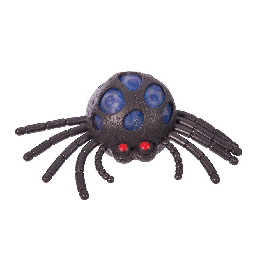 Black Gel Orb Filled Squishy Spider Sensory Toy - Stress Relief & Anxiety Fidget Toy for Kids & Adults - Perfect for Autism, ADHD, Office & Classroom Use