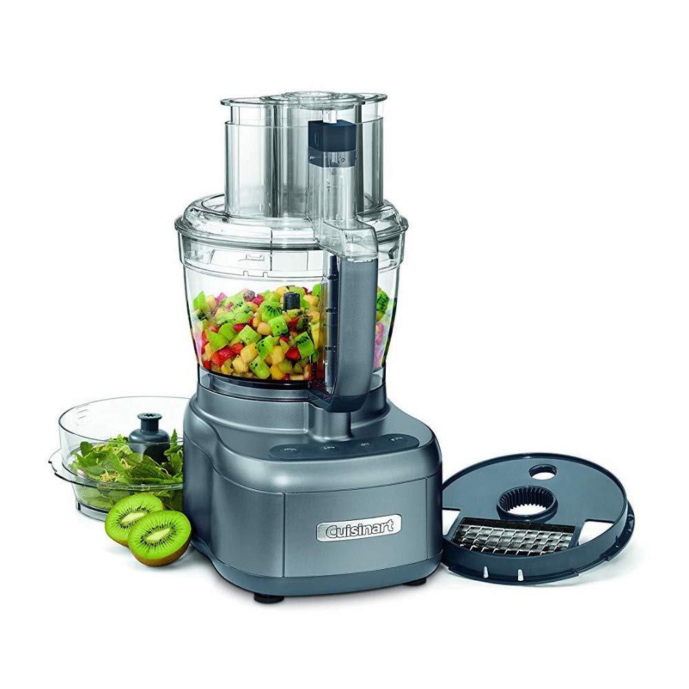 Cuisinart Elemental 13-Cup Small Food Processor - Gunmetal Finish | Compact & Powerful for Chopping, Slicing & Pureeing | Perfect for Meal Prep, Baby Food & Small Kitchens