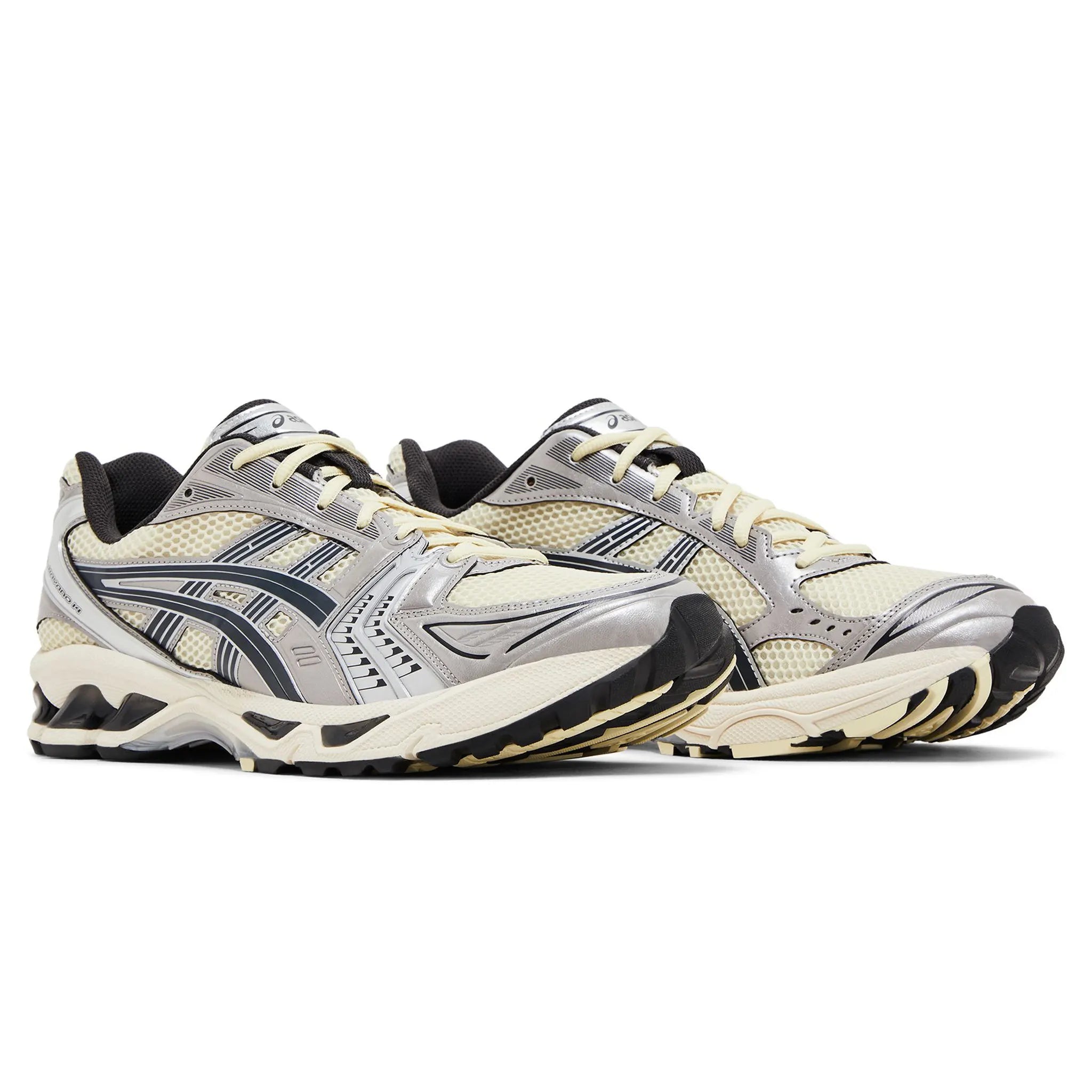 ASICS Gel Kayano 14 Running Shoes for Men & Women - Oyster White/Steeple Grey - Cushioned Support for Long Distance Running, Gym Workouts & Daily Wear