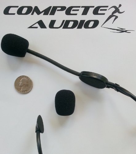 50-Pack Black Foam Microphone Windscreens for Headset & Lapel Mics - Perfect for Fitness Centers, Podcasting & Live Streaming