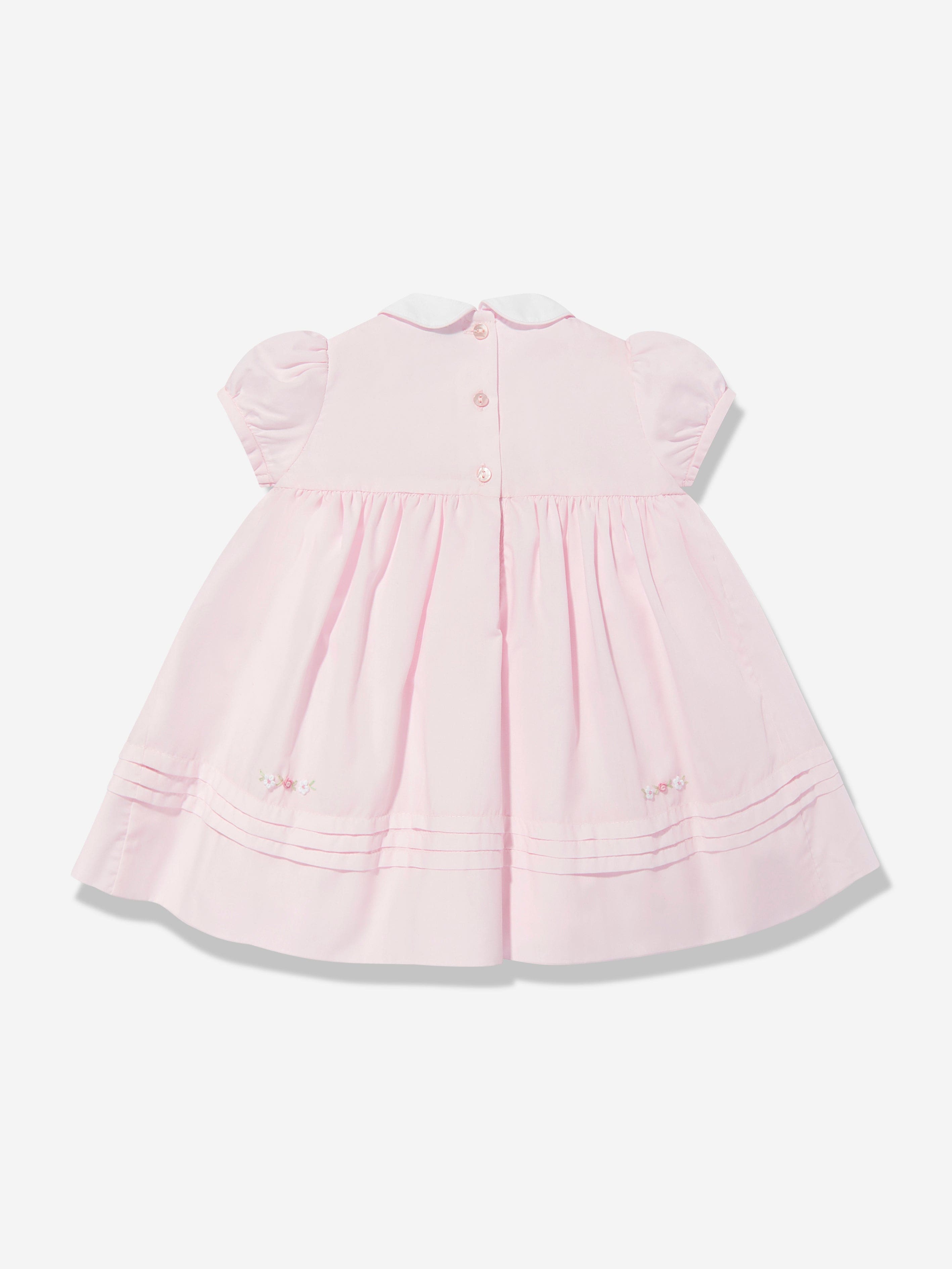 Adorable Pink Smocked Dress for Baby Girls - Perfect for Parties, Photos & Special Occasions
