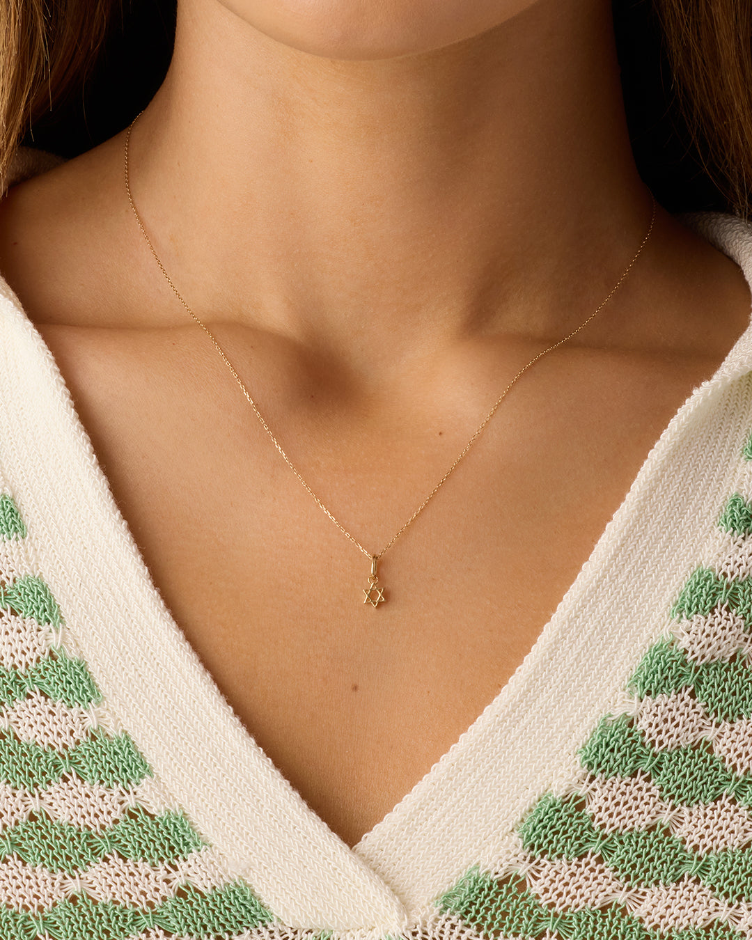 14K Gold Star of David Pendant Necklace - Elegant Jewish Jewelry for Men & Women - Perfect for Hanukkah, Bar Mitzvah & Everyday Wear