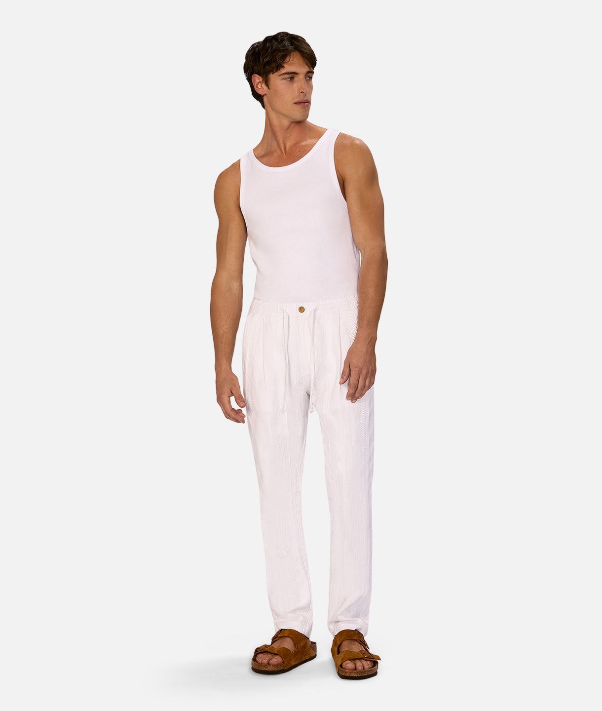 Salamanca Pant - Off White High Waisted Casual Trousers for Women | Comfortable & Stylish Pants for Work, Travel & Everyday Wear