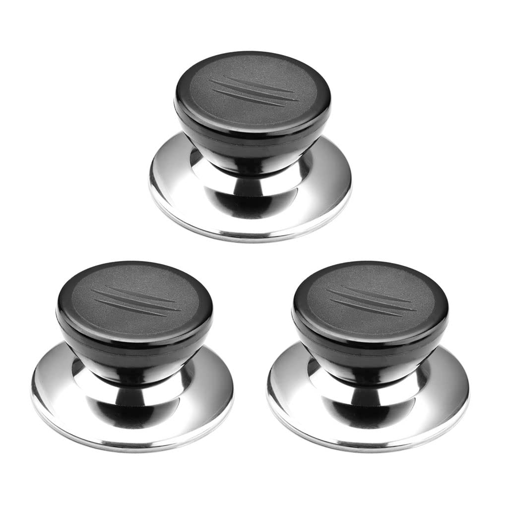 Universal Pot Lid Knob Replacement - Small Size B, Fits Glass Lid Pan, Saucepan & Wok - Durable Kitchen Cookware Handle for Easy Lifting & Safer Cooking (Ideal for Stovetop, Oven & Everyday Kitchen Use)