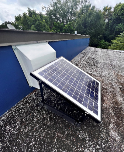 iSolar 20W106 FLEX CRL Modular Solar Attic Fan with Anti-Gust Sidewall Vent Bundle - High Efficiency Solar Powered Roof Ventilation System for Home Cooling & Energy Savings | Perfect for Residential Houses, Barns & Garages