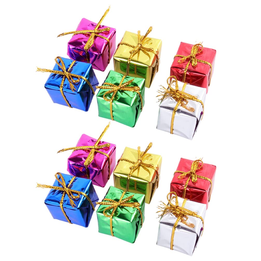 TOYANDONA 120pcs Mini Christmas Gift Boxes - Handmade Foam Ornaments for Tree Decorations, Holiday Party Favors & DIY Crafts | Perfect for Xmas Decor, Gift Wrapping & Festive Home Decor