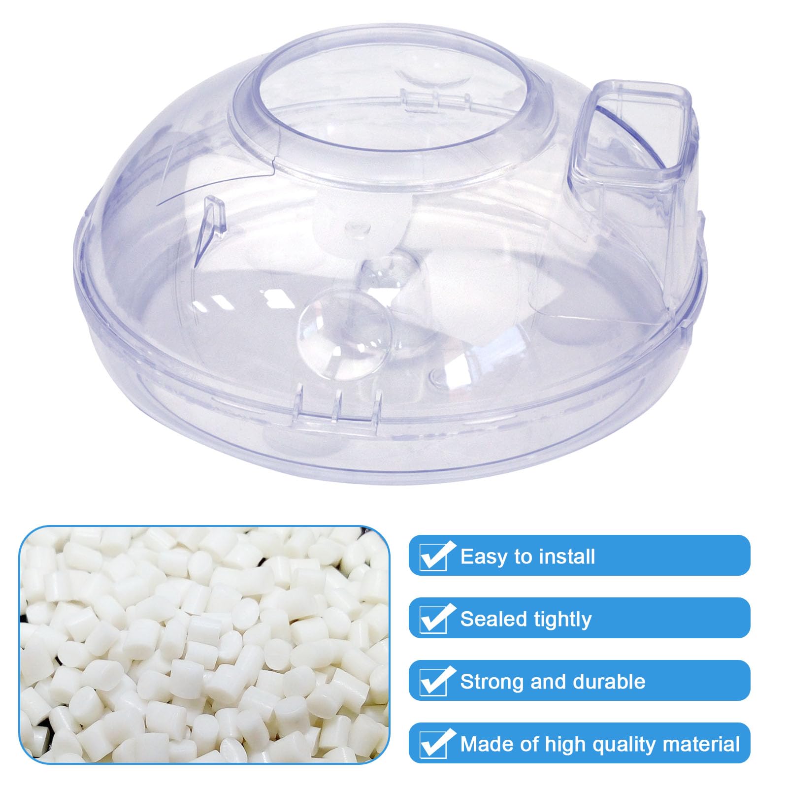 Rainbow Vacuum Cleaner E2 Type 12 Replacement 2.5 Quart Transparent Water Pan Basin - Perfect for Deep Cleaning Carpets & Hard Floors