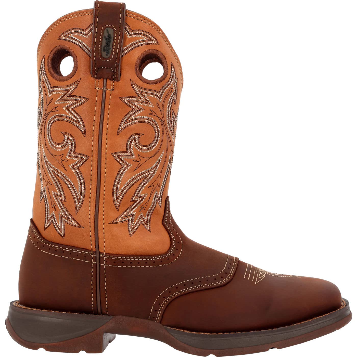 Durango Men's Saddle Up Western Boots - Genuine Leather Cowboy Boots for Men, Comfortable Riding & Work Boots - Perfect for Rodeo, Ranch Work & Country Fashion
