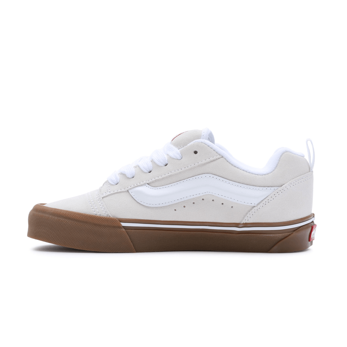 Knu Skool 'White' Sneakers - Trendy Retro Skate Shoes for Men & Women - Perfect for Streetwear, Casual Outfits & Skateboarding