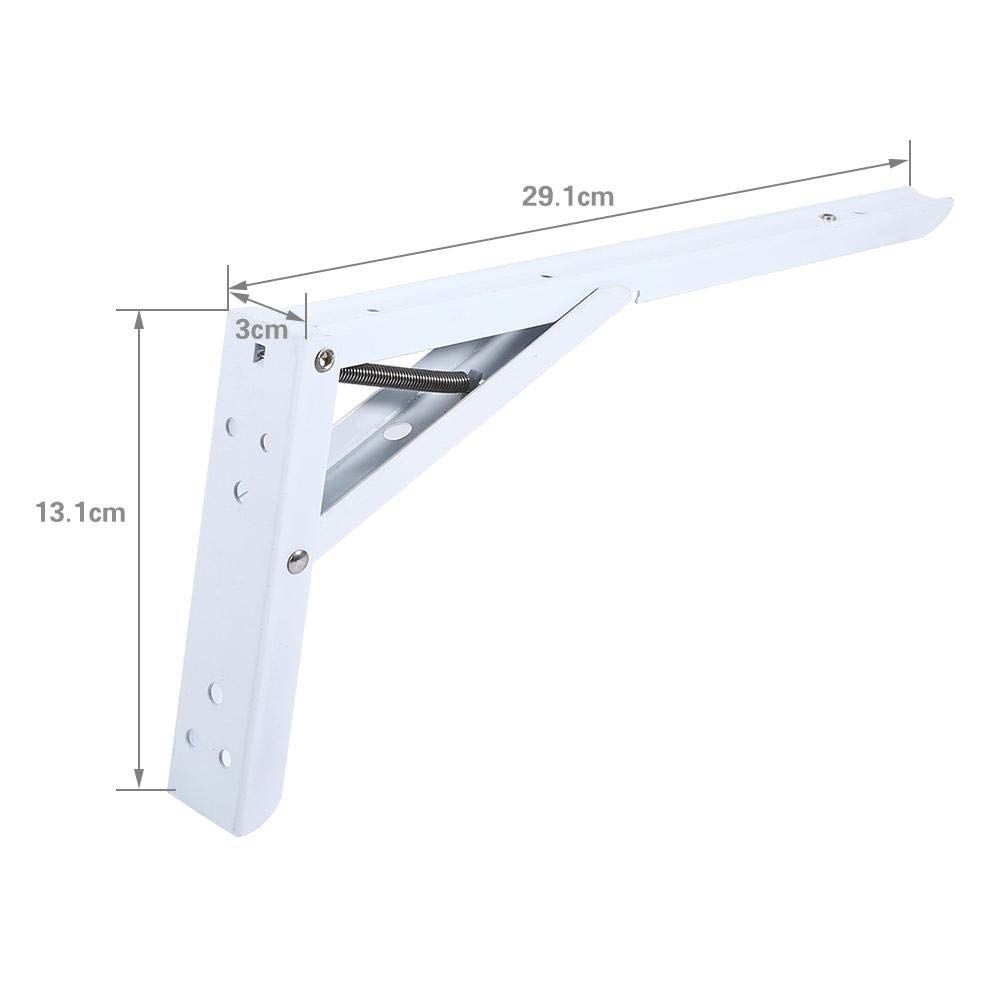 Spring Loaded Angle Brackets 4 Sizes - Shelf Brackets for Tables (12 Inch) - Kitchen & Garage Storage