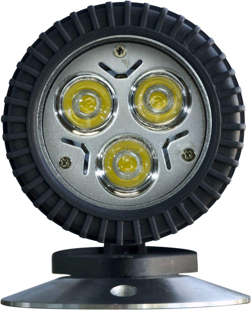 LV341-LED3-B Waterproof LED Underwater Light for Ponds & Fountains - Black PBT Housing with Stainless Steel Base - Perfect for Garden Water Features, Koi Pools & Outdoor Decor