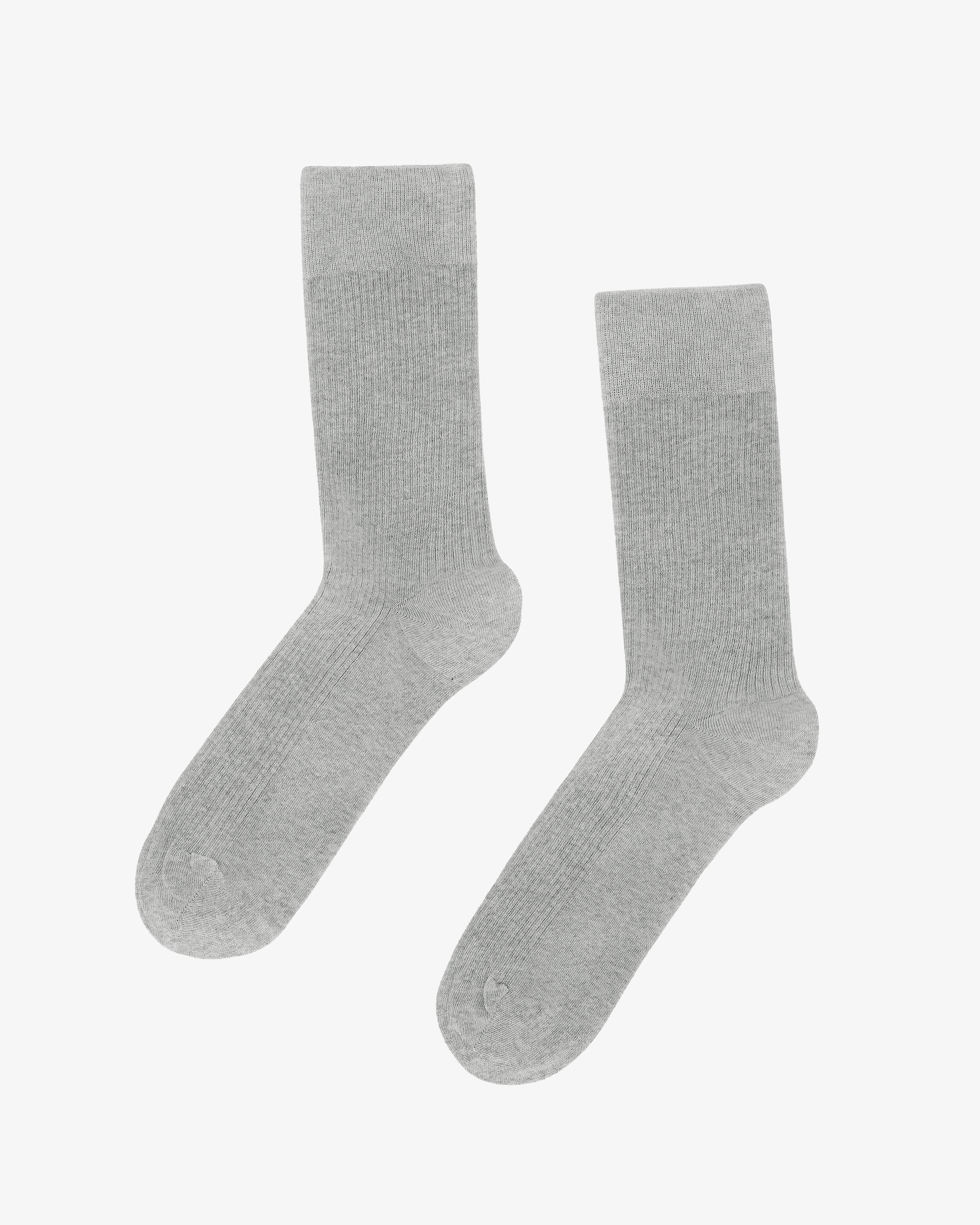 Organic Cotton Women's Classic Crew Socks - Heather Grey | Comfortable & Breathable for Everyday Wear, Workouts & Relaxation