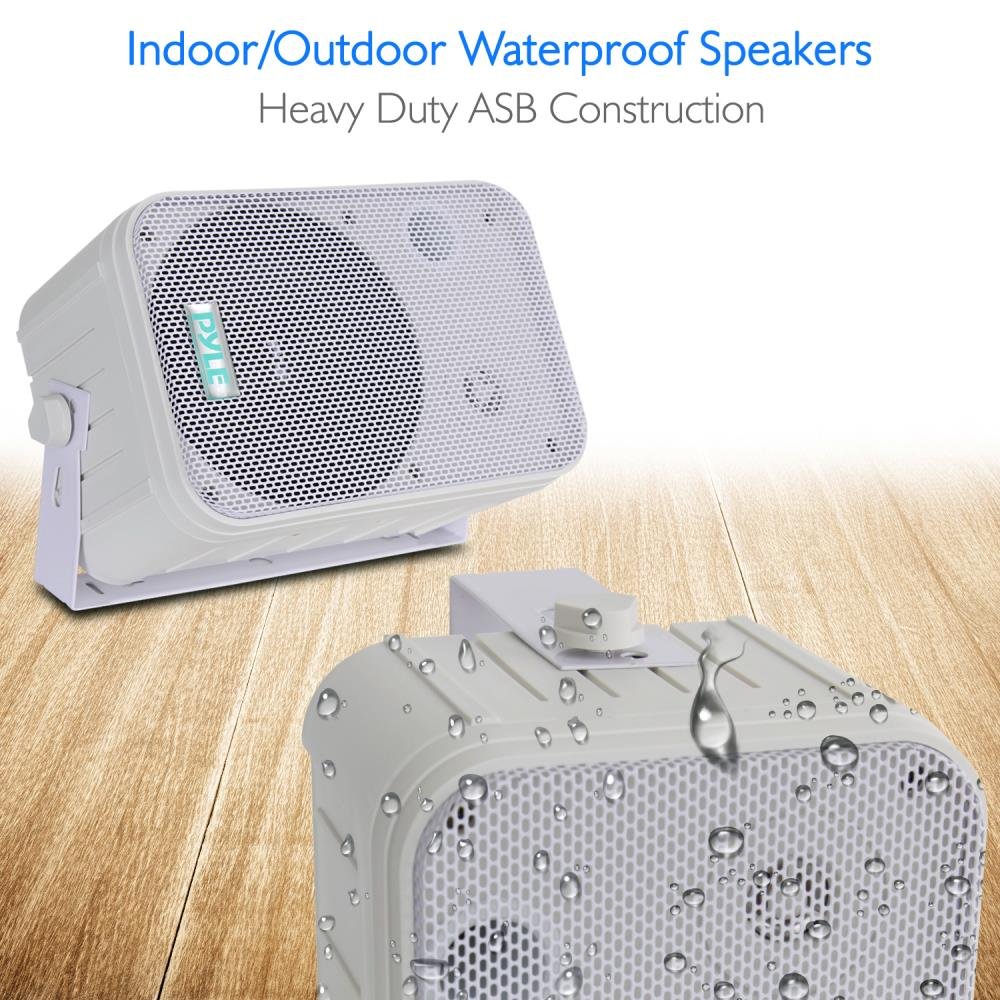 Pyle 2-Way Speaker System Pair - 500W Peak Power 6.5