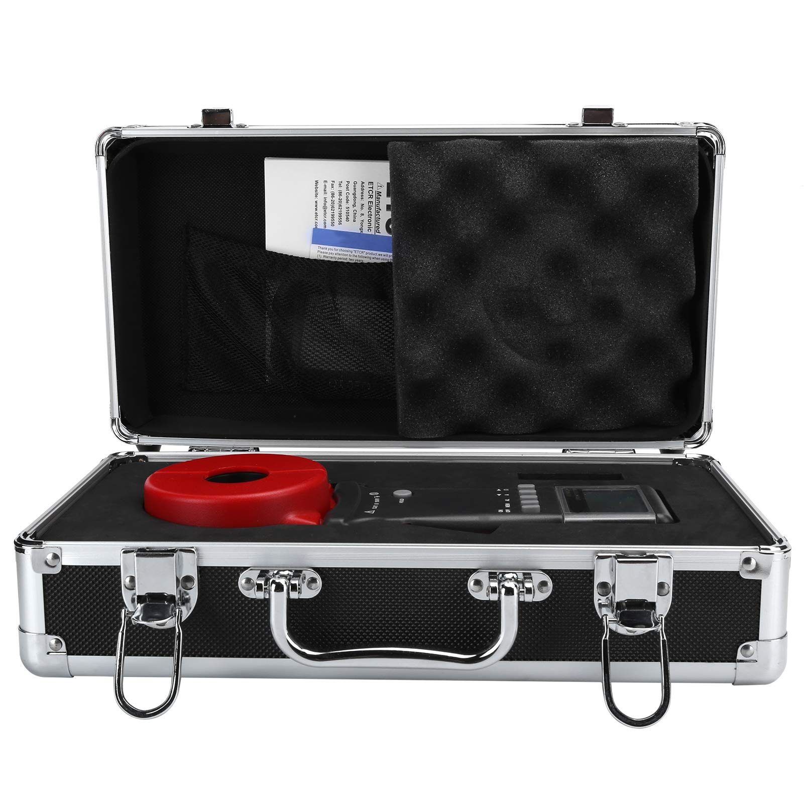 ETCR2100C Digital Ground Resistance Meter 0.011200Ω Earth Tester - Professional Electrical Testing Equipment for Power Systems, Oil Fields, Construction & Industrial Applications | Perfect for Electricians, Engineers & Maintenance Technicians