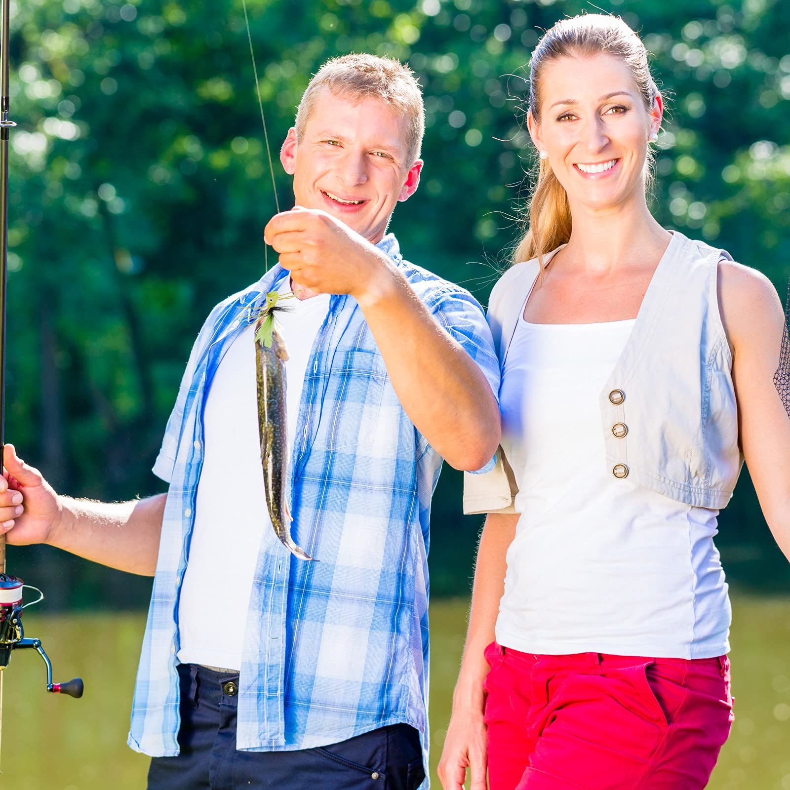 30-Piece Bass Popper Fishing Lures Kit with Hooks - Colorful Freshwater Bait for Panfish, Trout & Bass - Ideal for Lake, River & Pond Fishing Adventures
