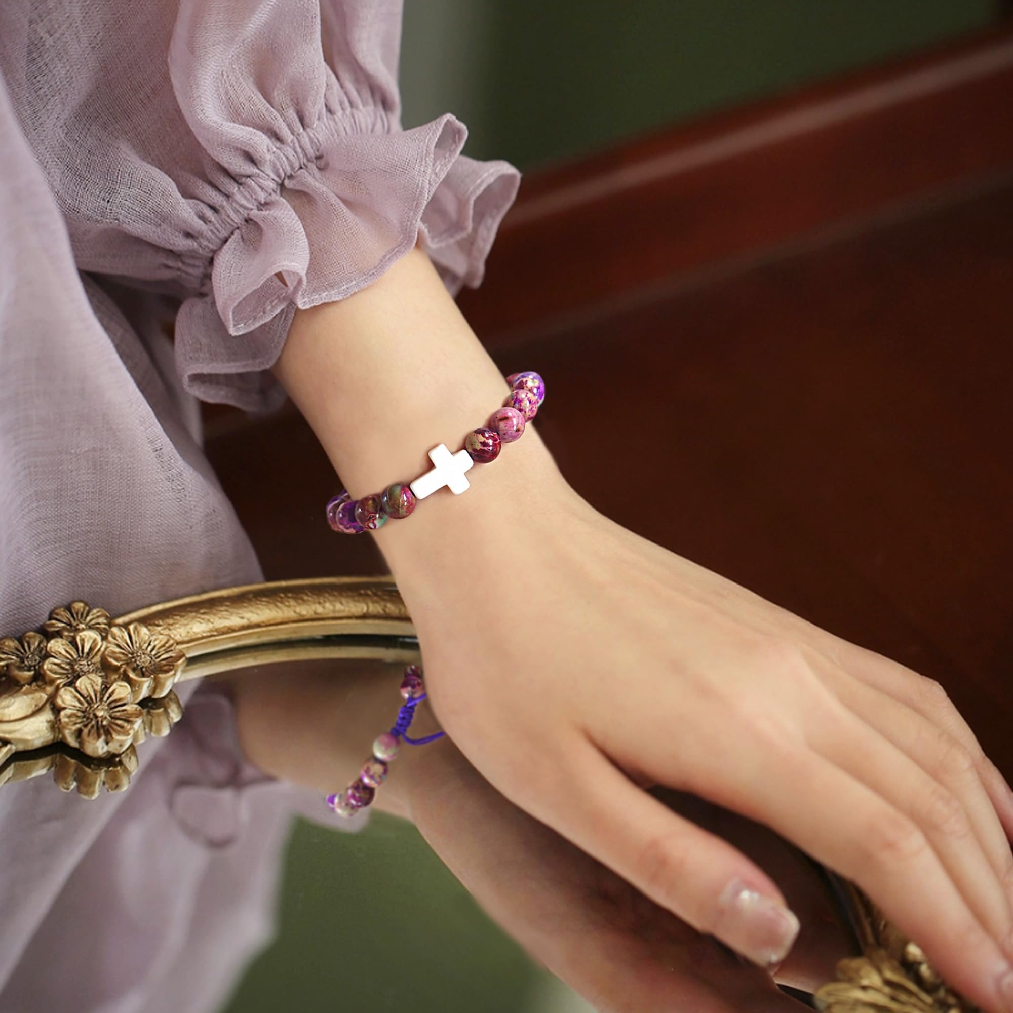 Easter Cross Bracelets for Kids, Teens, Boys, Girls, Adults - Christian Religious Jewelry Gifts for Easter Basket Stuffers - Perfect for Church, Sunday School, and Easter Celebrations