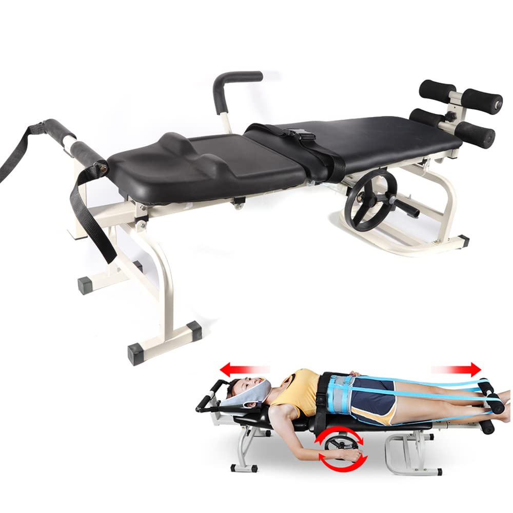 Massage Traction Bed - Professional Therapy Table for Cervical & Lumbar Spine Relief | Stretching Device for Back Pain, Herniated Disc & Spinal Discomfort | Perfect for Home & Clinic Use