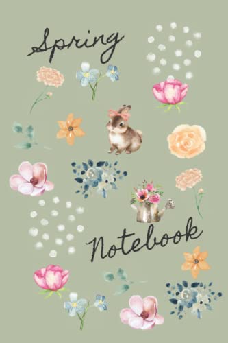 Watercolor Flowers Spring Notebook - Floral Design Journal with Colored Flowers Inside | Perfect for Journaling, Note Taking & Gift Giving