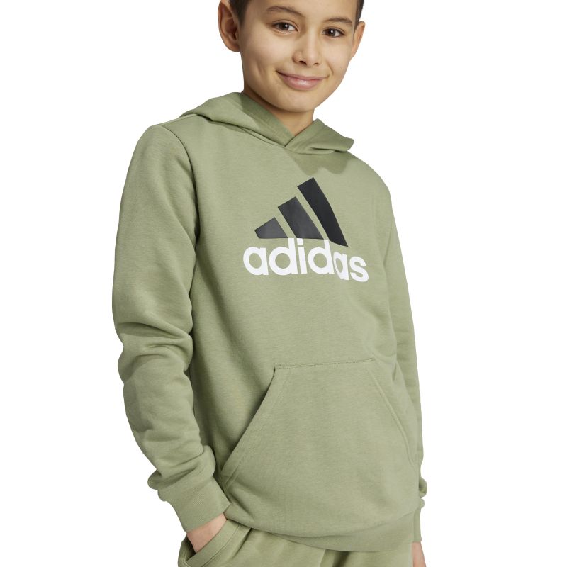 Adidas Boys' Two-Tone Big Logo Essentials Hoodie - Comfortable & Stylish Pullover for School, Sports & Casual Wear