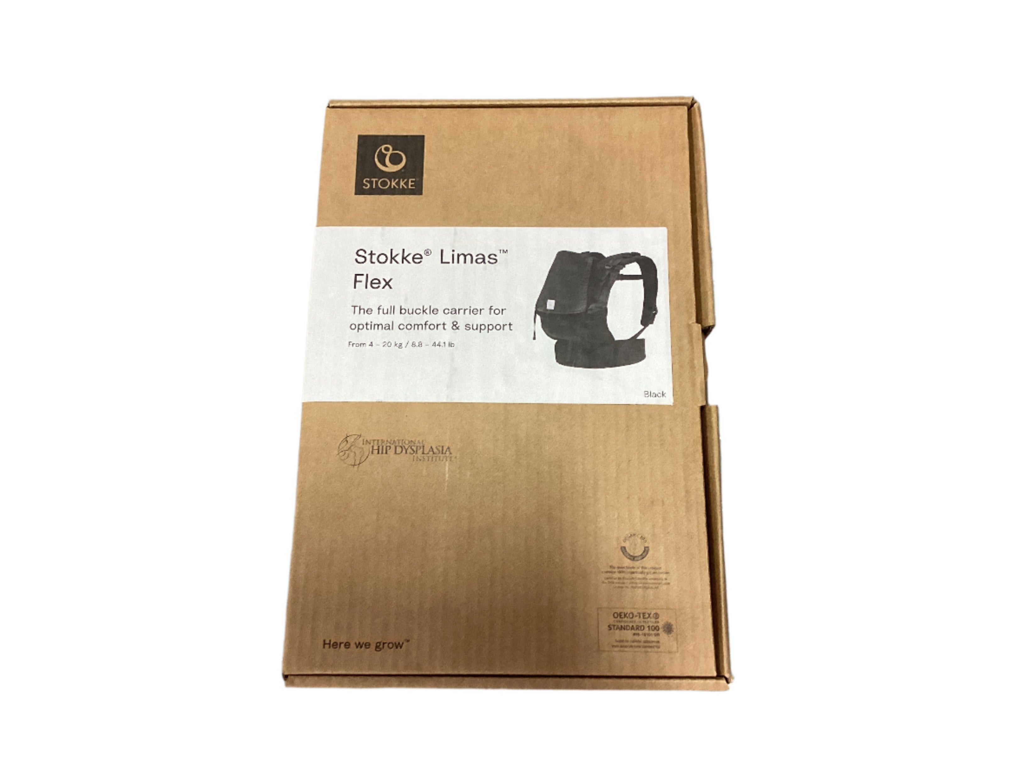Limas Carrier Flex - Adjustable & Durable Black Baby Carrier for Hands-Free Parenting - Perfect for Hiking, Travel & Everyday Use