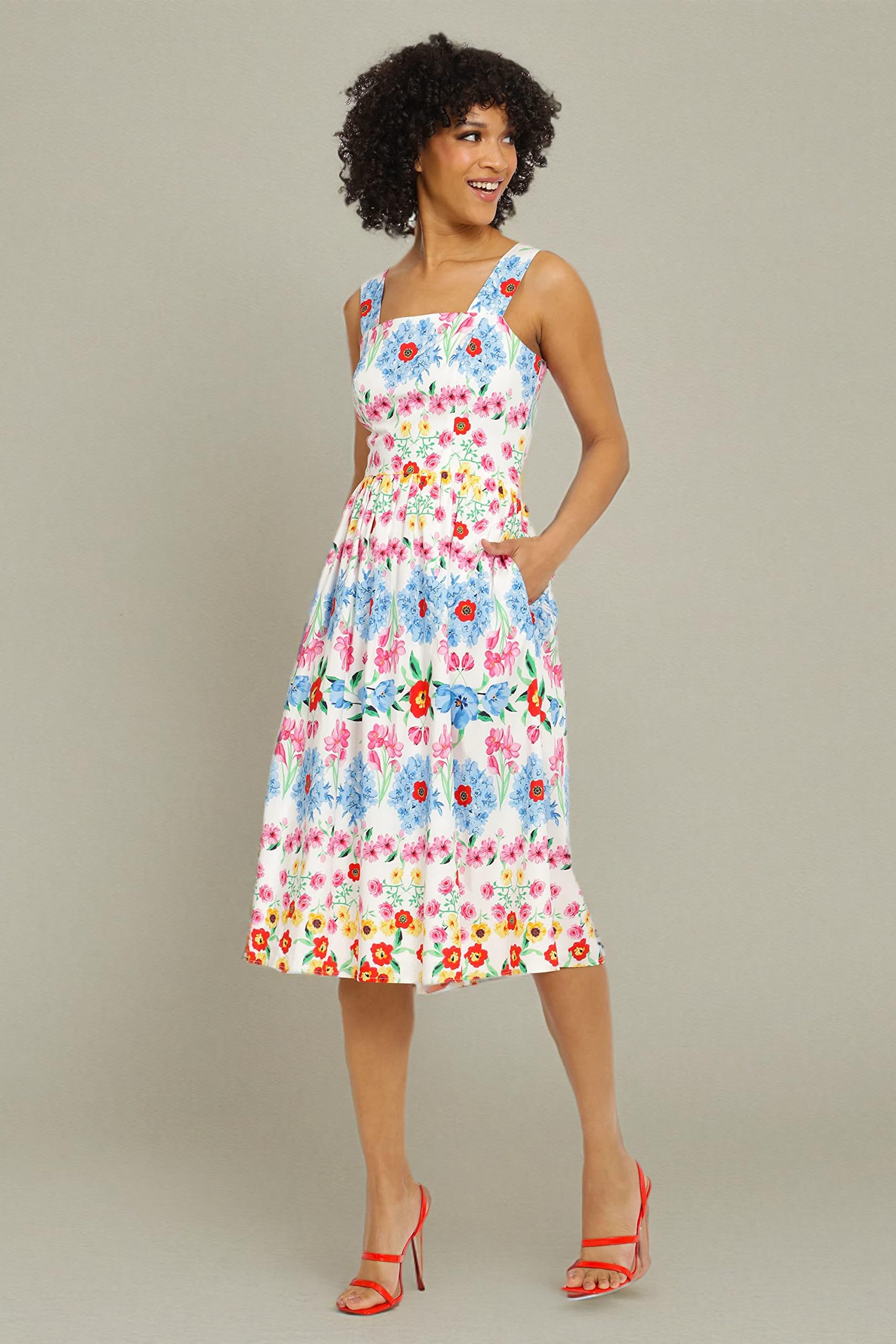 Maggy London Sleeveless Strap Dress for Women - Perfect for Weddings & Parties