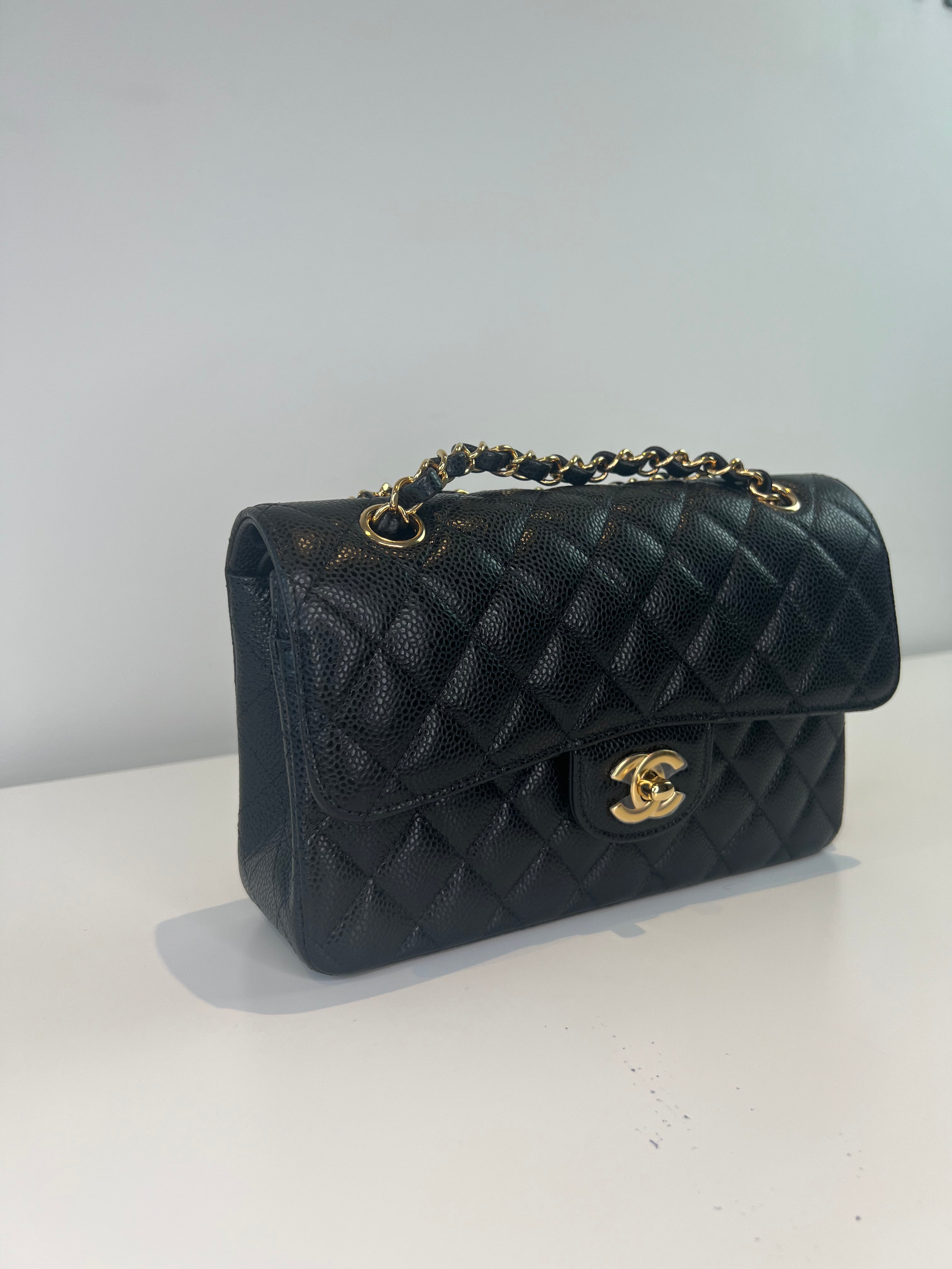 Chanel Classic Flap Medium Black Leather Shoulder Bag - Luxury Designer Handbag for Women | Perfect for Work, Evening Events & Everyday Use