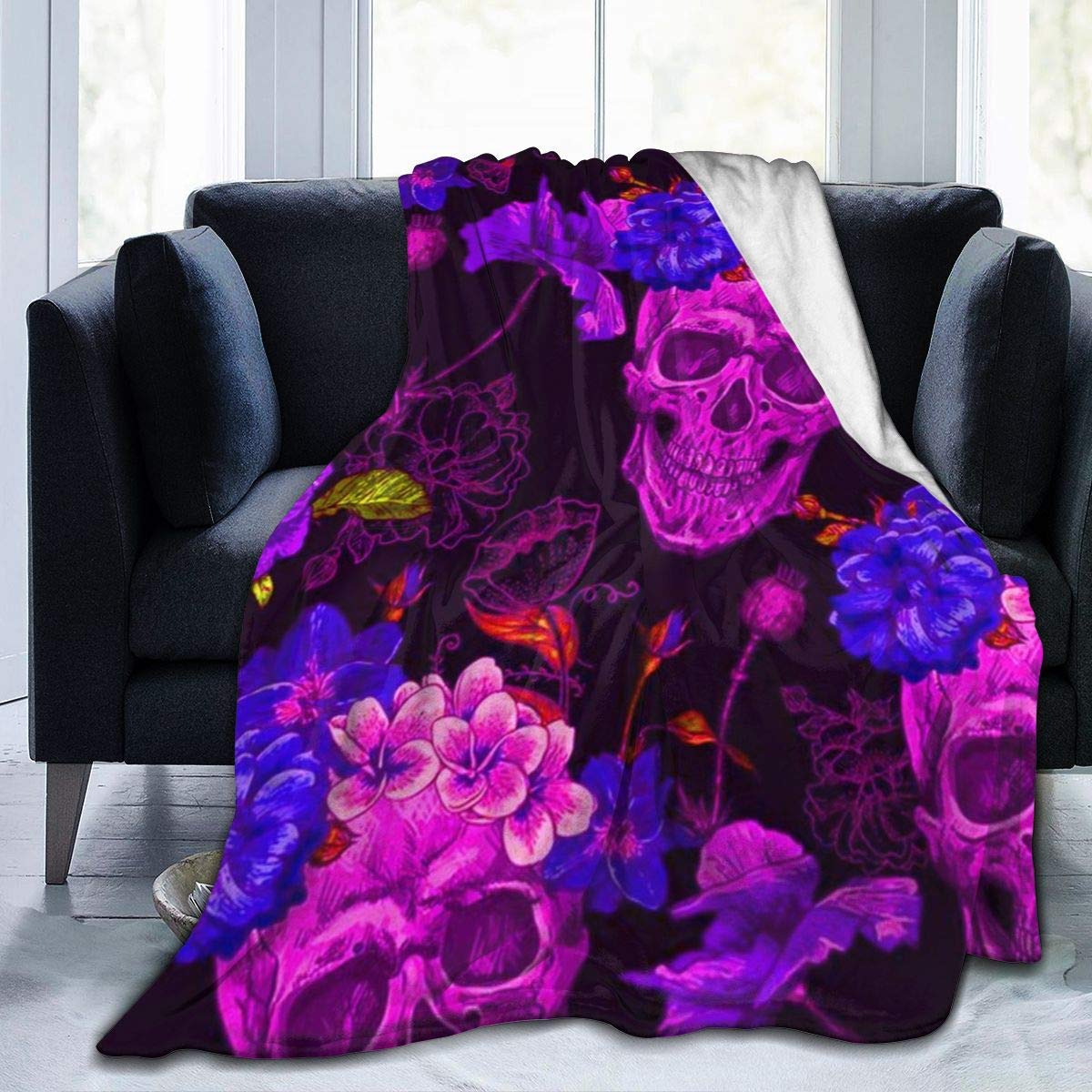 Ultra Soft Sherpa & Velvet Throw Blanket for Adults - King Size 40x60 Inch - Cozy Wearable Blanket for Travel, Sofa, Couch - Perfect for Winter & Autumn Comfort