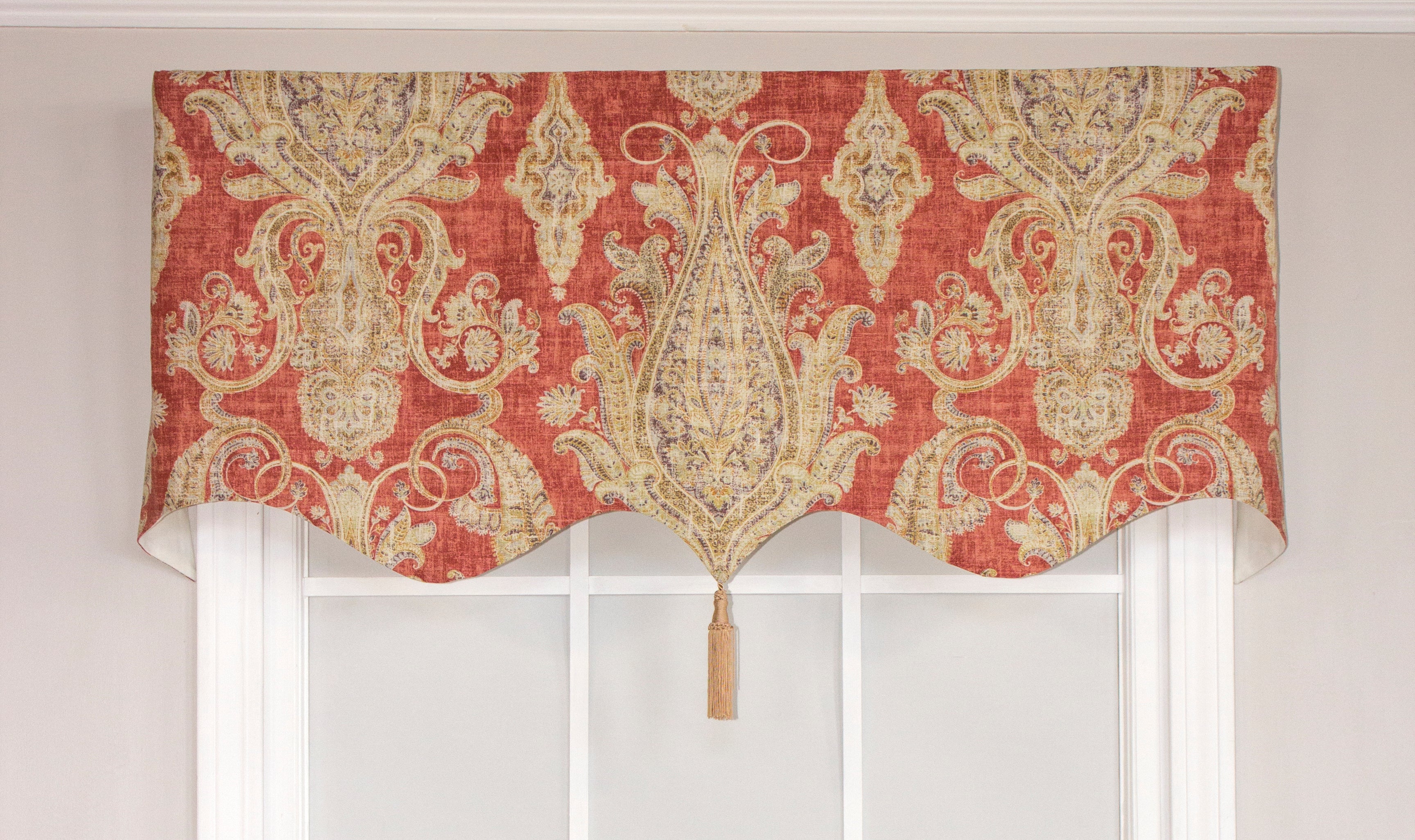 Tradewinds Regal Valance - Elegant Window Treatment for Living Room & Bedroom Decor | Blackout Curtain Valance for Home & Office