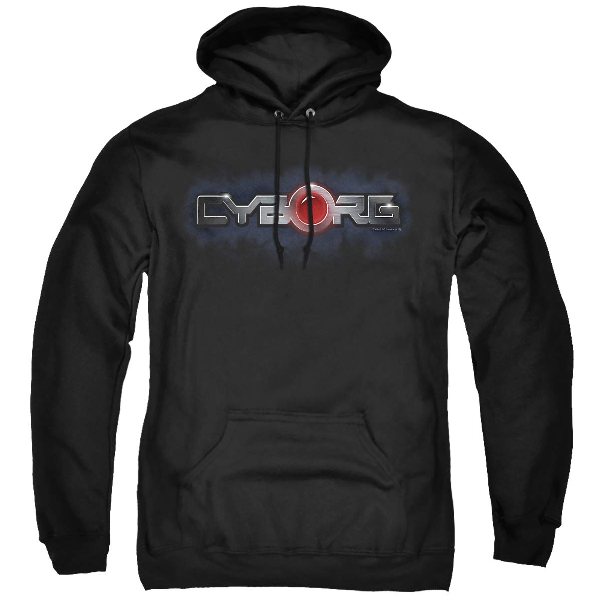 Cyborg Chrome Logo Pullover Hoodie for Men - XXL Size, Comfortable Streetwear for Casual Wear, Gym & Outdoor Activities