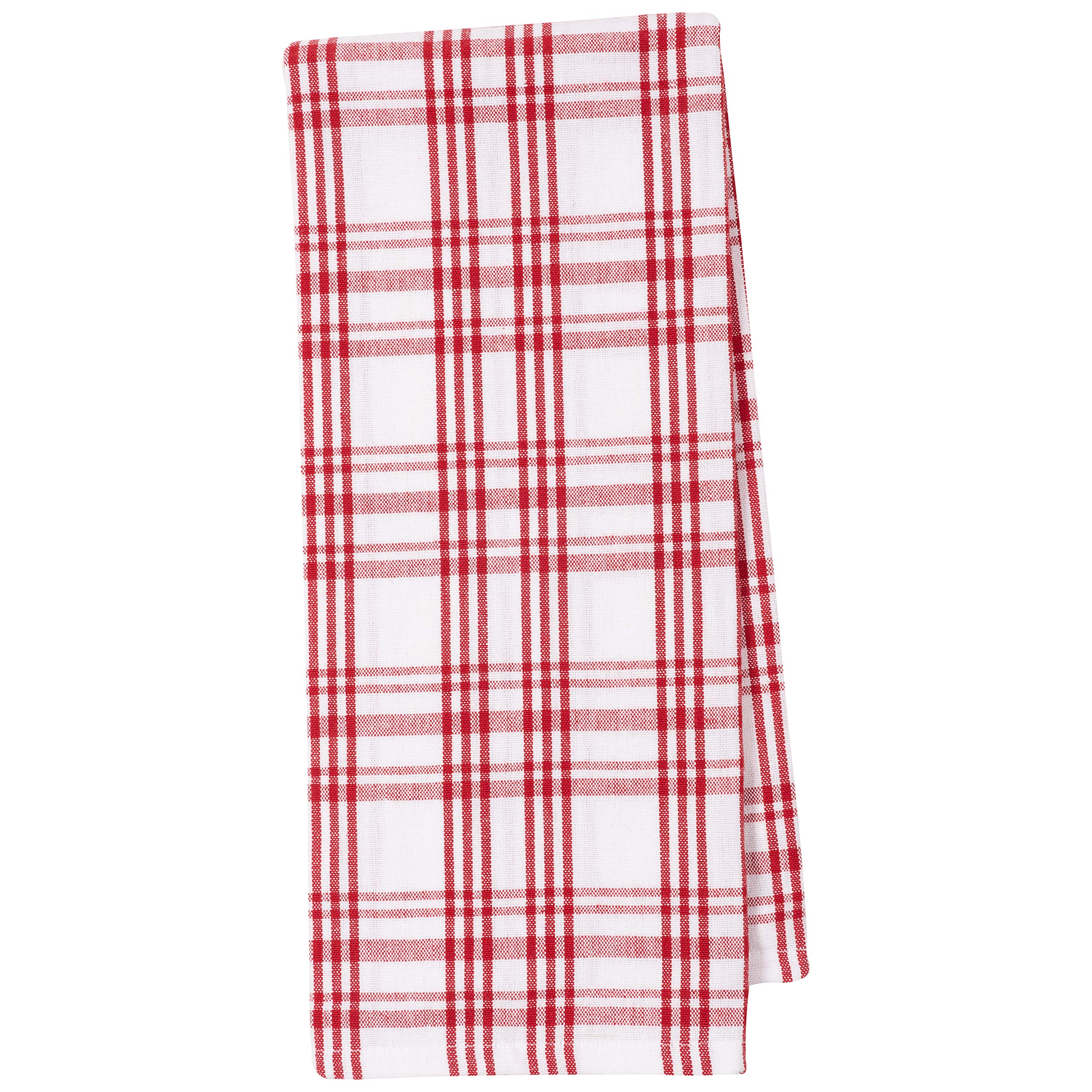 KAF 100% Cotton Dish Towel Set of 4 - 18x28 Inch Kitchen Towels for Holiday & Everyday Use - Candy Cane Mints Pattern - Perfect for Christmas Decor, Baking, Hosting & Kitchen Essentials