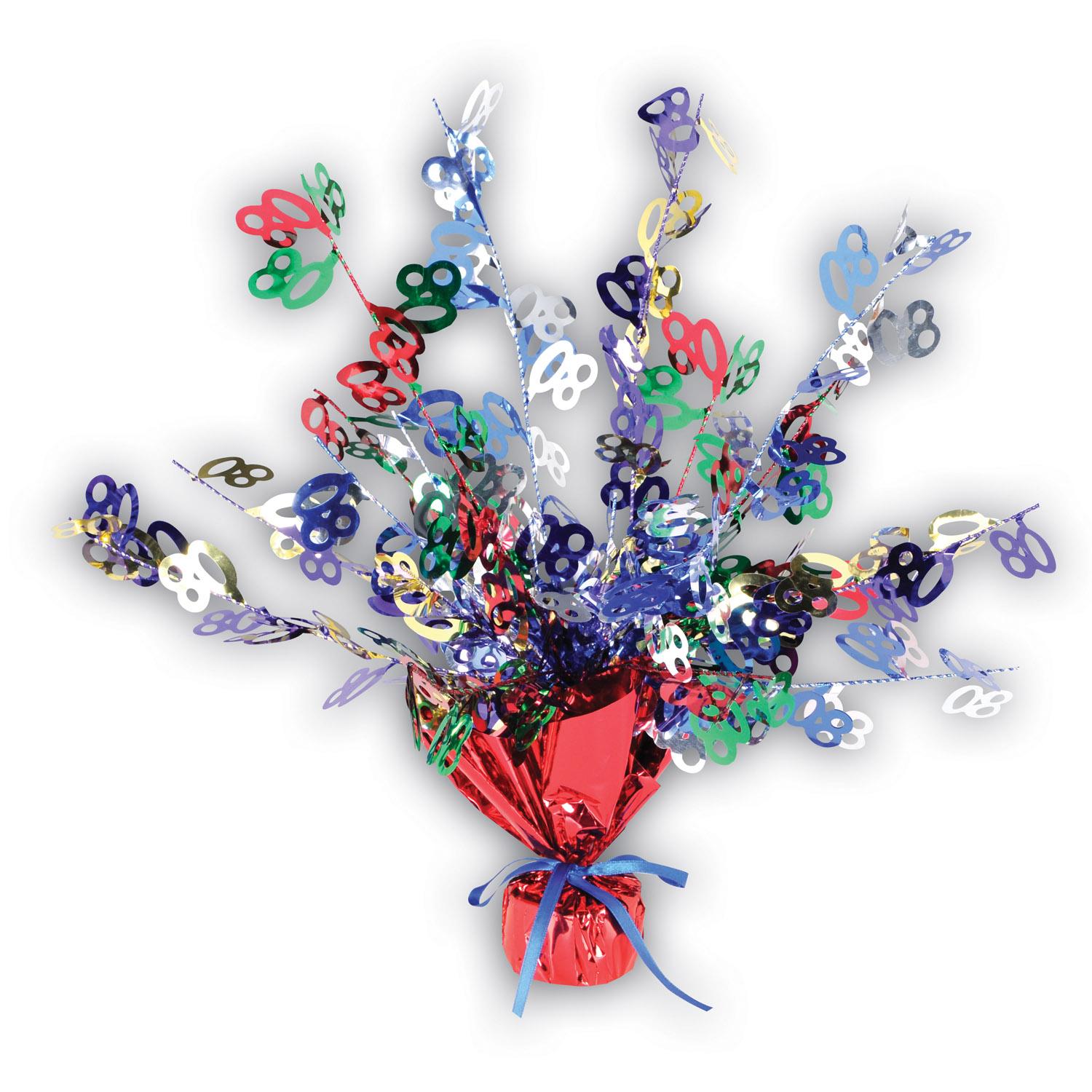 12 Pack Beistle 80th Birthday Party Centerpieces - Elegant Table Decorations for Milestone Celebrations, Retirement Parties & Golden Anniversary Events