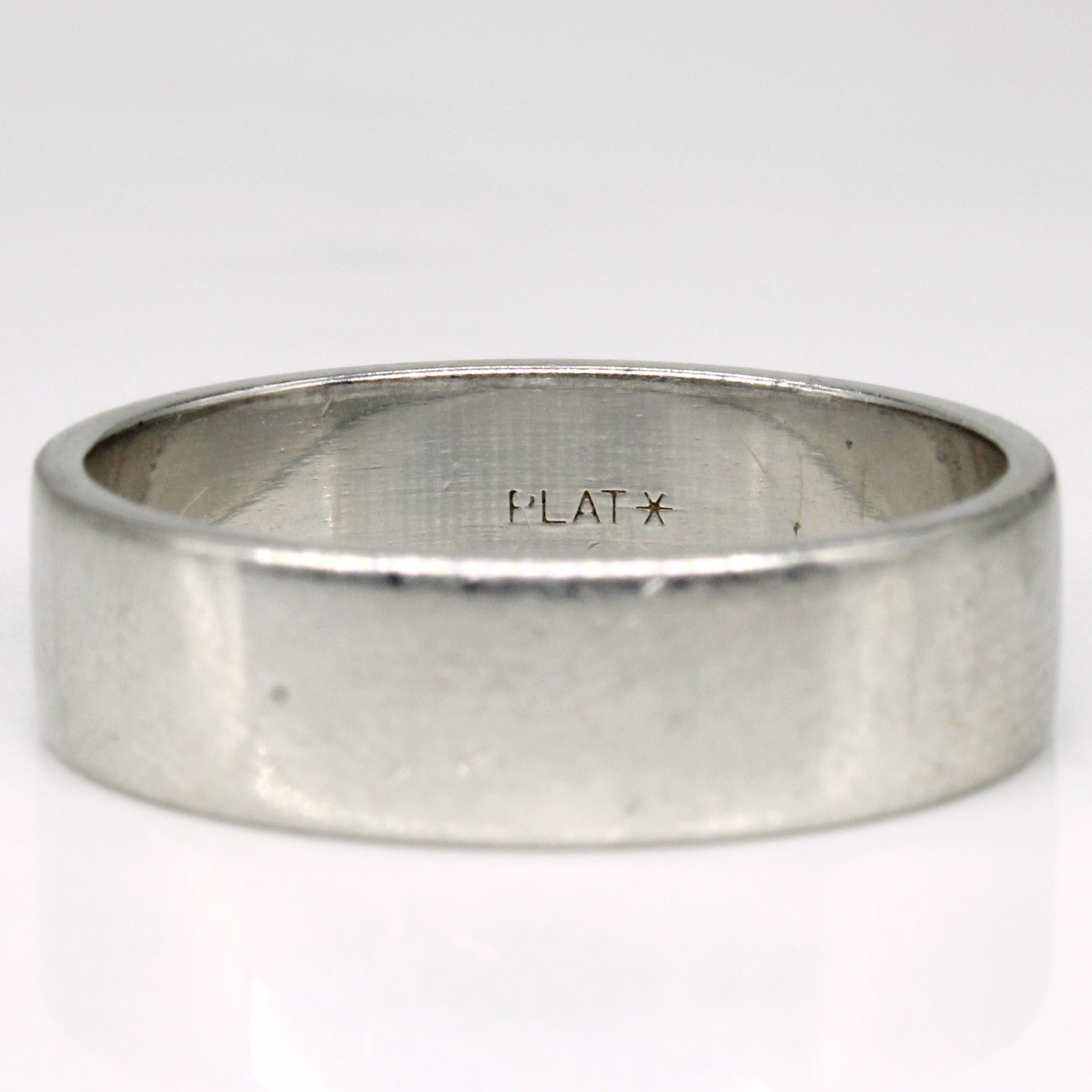 Platinum Wide Band Ring for Women - Size 10.25 | Elegant Wedding Band, Anniversary Gift | Perfect for Engagements, Weddings & Special Occasions