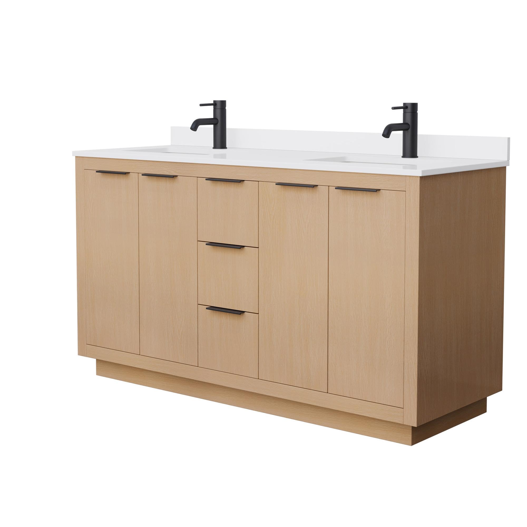 Wyndham Collection WCF282860DLBWCUNSMXX Maroni Vanity Set in Light Straw - Modern Bathroom Vanity with Sink & Mirror for Home Decor & Makeup Station - Perfect for Bedroom, Bathroom, or Dressing Room