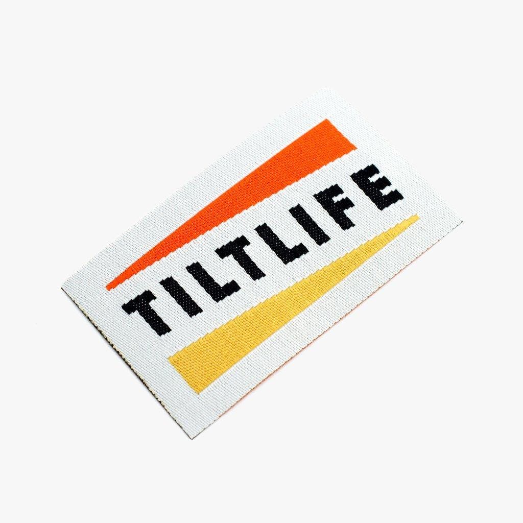 Tilt Slanted Patch - Premium Embroidered Iron-On Patch for Jackets, Hats & Bags - DIY Customization for Denim, Backpacks & More - Perfect for Bikers, Skaters & Fashion Enthusiasts