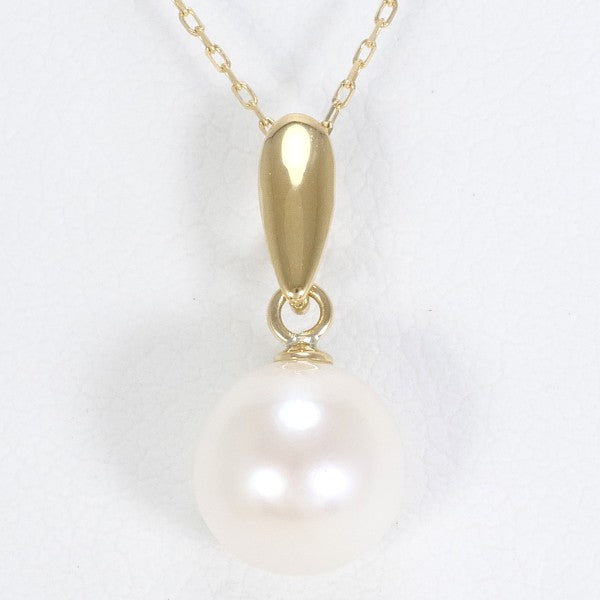 18K Yellow Gold Pearl Necklace for Women - Elegant Cultured Pearl Jewelry Gift for Brides, Anniversaries & Special Occasions