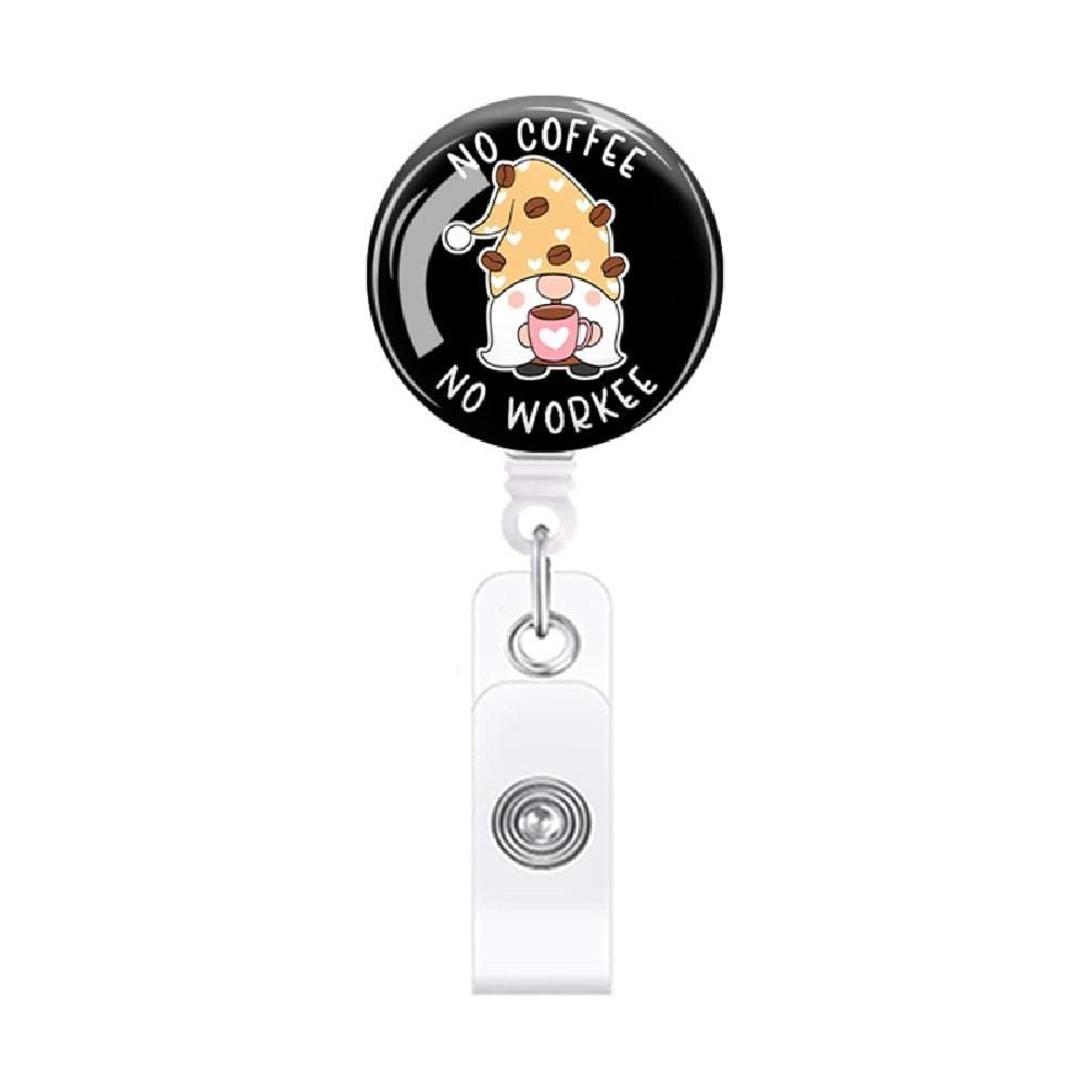 Retractable ID Badge Holder with Alligator Clip & 360° Spinning Reel - Durable Hard Plastic Name Tag Holder for Nurses, Doctors, Teachers & Kids - Perfect for Hospitals, Schools & Office Security (Includes Lanyard)