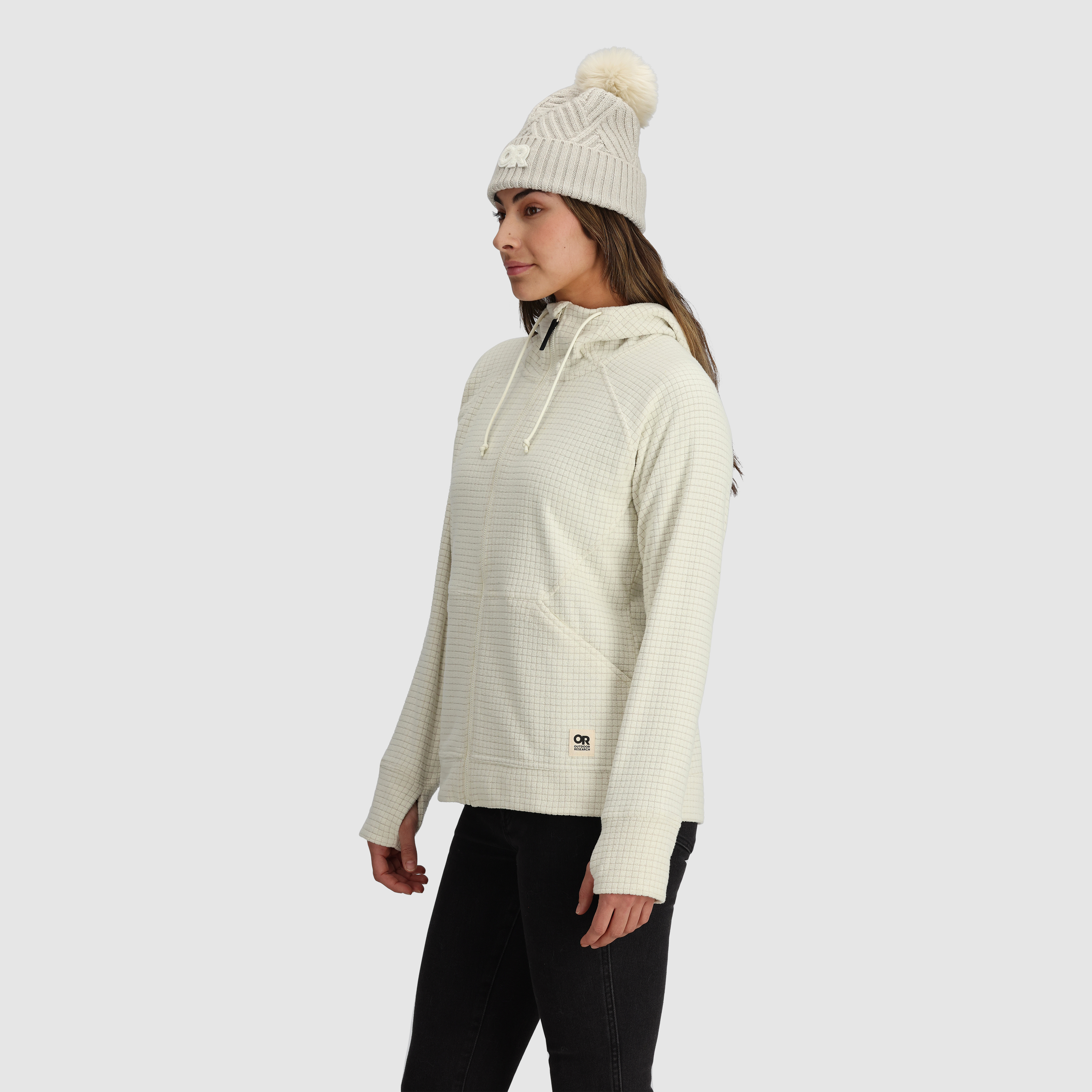 Women's Mega Trail Mix Fleece Full Zip Hoodie - Cozy Winter Jacket for Hiking & Outdoor Activities - Final Sale