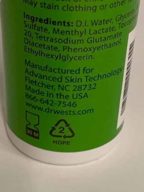 Dr. West's Poison Ivy Wash - 4oz Soothing Spray for Poison Ivy, Oak & Sumac Relief | Fast Itch Relief & Skin Protection for Outdoor Activities, Hiking & Gardening