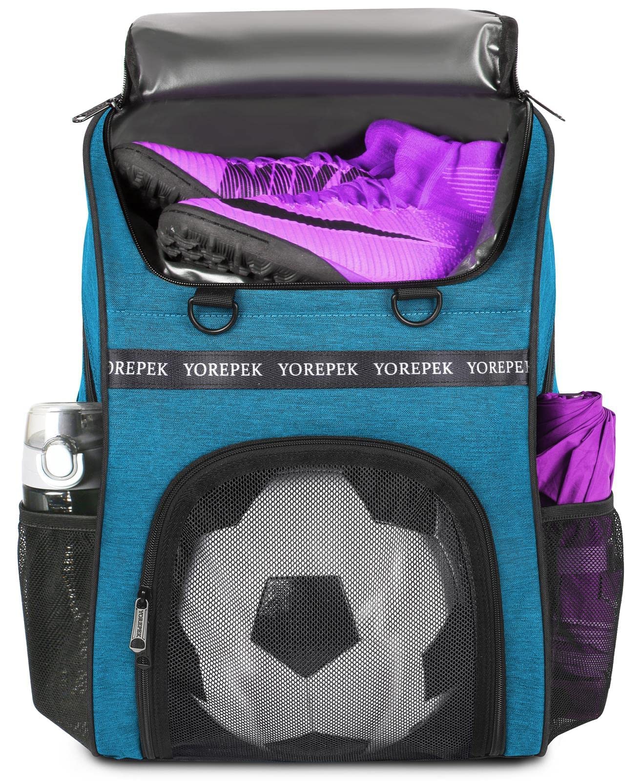 YOREPEK Soccer Backpack with Ball Compartment - Large Capacity Sports Equipment Bag for Men & Women - Perfect for Basketball, Volleyball, Gym, Outdoor & Camping - Durable Travel Gear for Athletes
