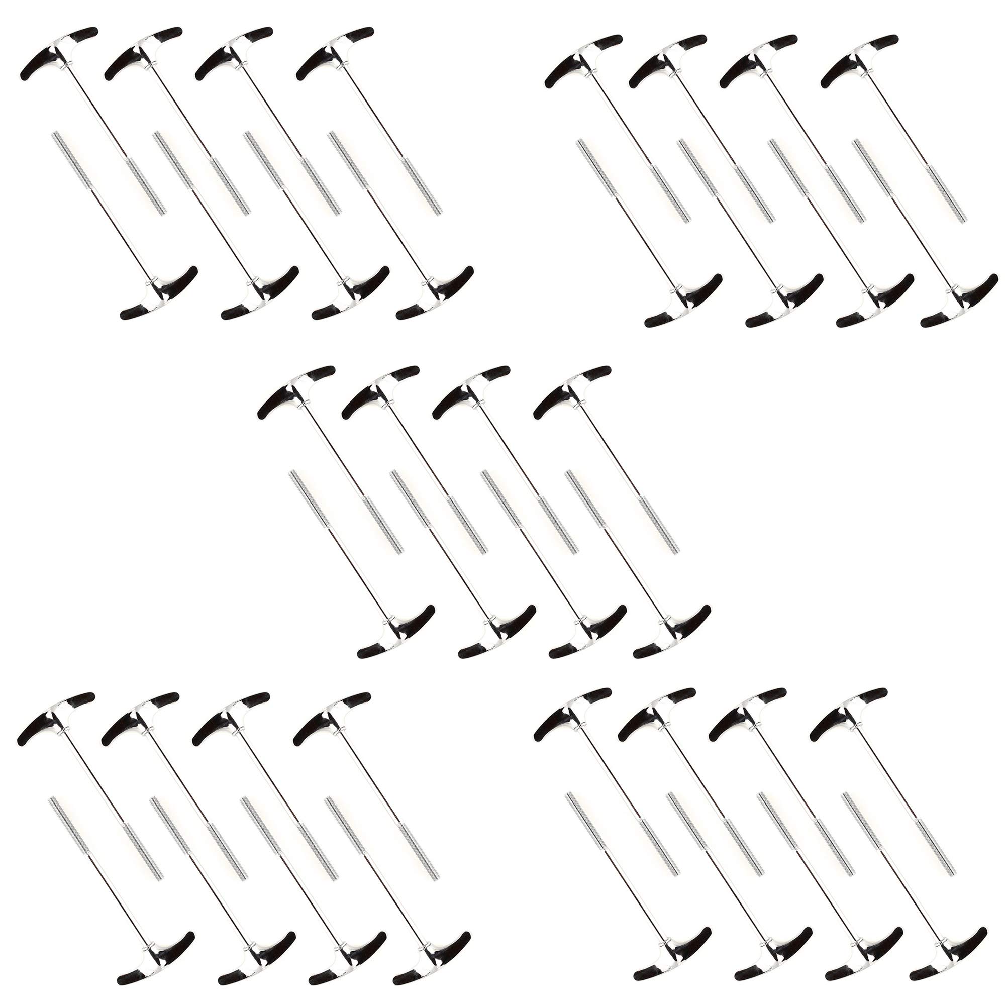 Ludwig Classic Bass Drum T-Rods with Washers - 40 Pack Bundle | Premium Drum Hardware for Professional Drummers & Music Enthusiasts | Perfect for Live Performances, Studio Recording & Drum Maintenance