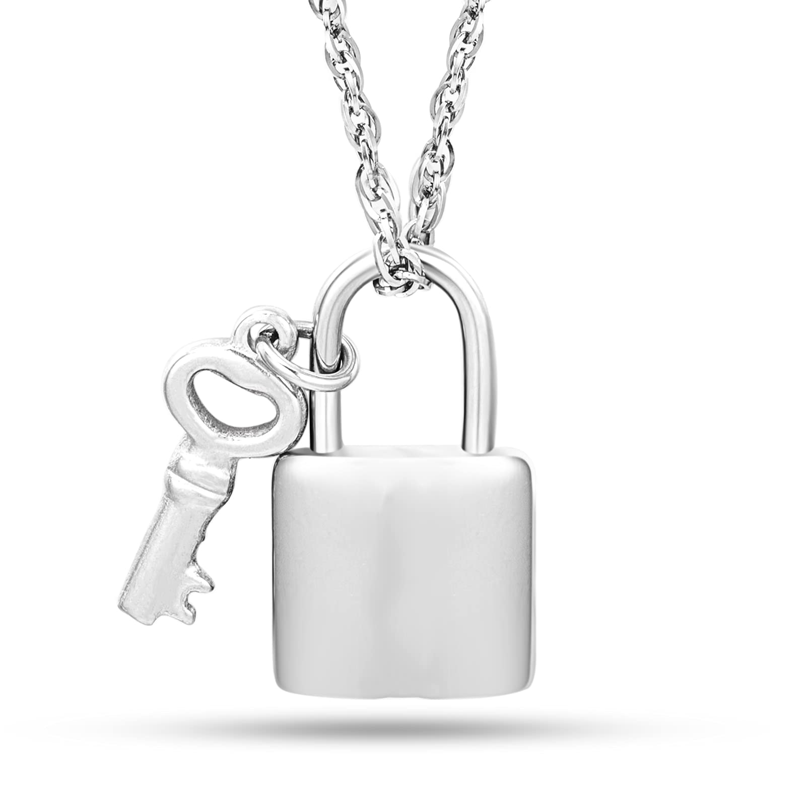 Cremation Jewelry Lock Urn Necklace for Ashes - Memorial Keepsake Gift for Loved Ones - Perfect for Funeral, Memorial Service & Remembrance Ceremonies