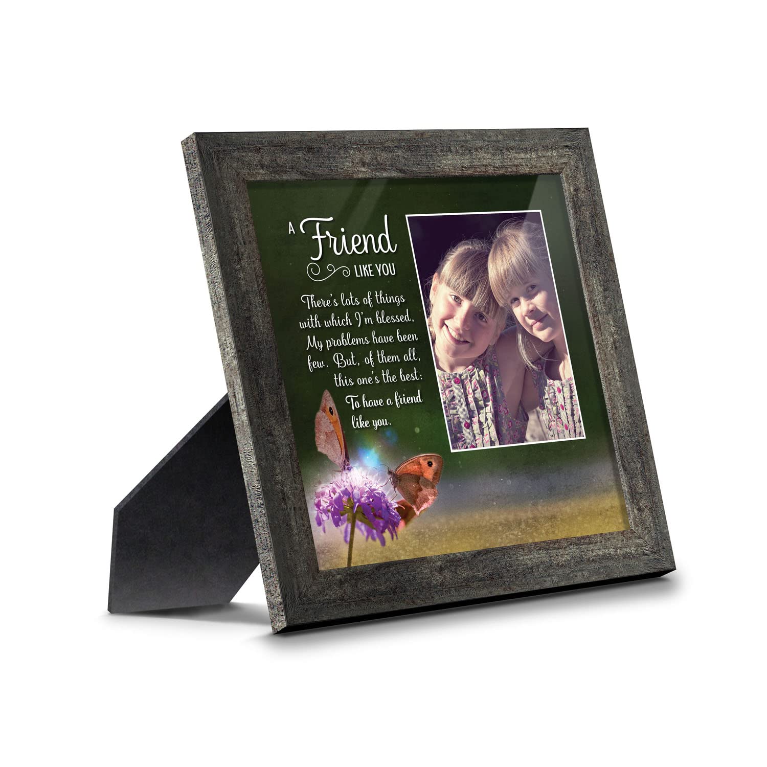 Crossroads Home Décor Best Friend Picture Frame - Perfect for Best Friend Birthday Gifts, Anniversaries, and Home Decor, 6315CH